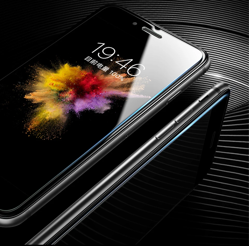 TOTU протектор экрана из закаленного стекла для iPhone X 8 7 Plus Стекло 9 H HD 0,23 мм быстрое клейкое закаленное стекло iPhone8 передние пленки