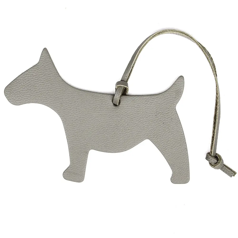 DOG GREY Известный бренд ручной работы из натуральной кожи олень брелок в виде жирафа кулон брелок для женщин сумка Шарм аксессуары - Цвет: DOG GREY