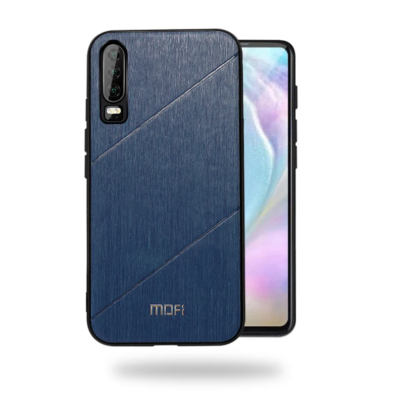 blue Для huawei P30 Pro Чехол P30 Lite ударопрочный задняя крышка бизнес черный телефон capas чехол coque MOFi P 30 Чехол - Цвет: blue