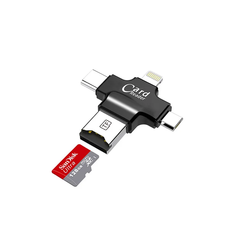 Карта памяти sandisk Micro SD 4 в 1 32 ГБ 64 флешка OTG USB флеш накопитель для iPhone 6/6/5c/Plus/7/ipad