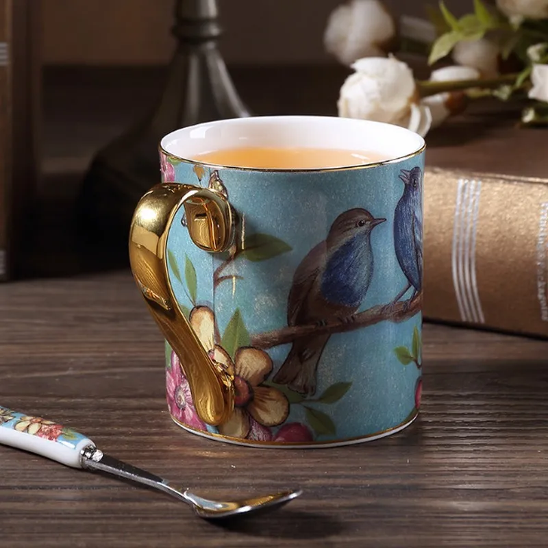 350 мл креативная кружка из костяного фарфора в садовом стиле персонализированная