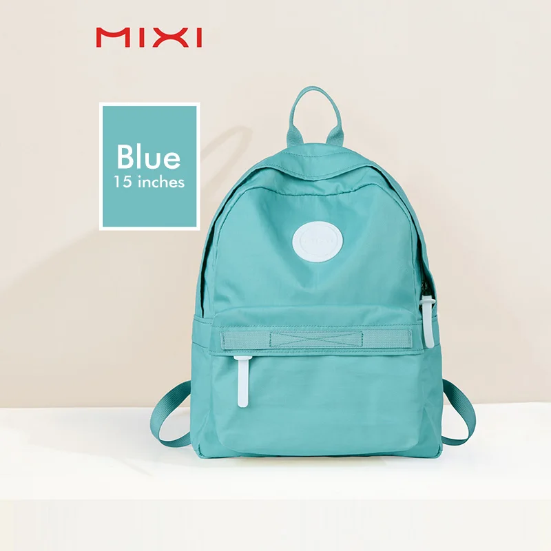Blue 15 inches Mixi рюкзак в консервативном стиле женские школьные сумки для подростков Большая вместительная Студенческая сумка через плечо - Цвет: Blue 15 inches