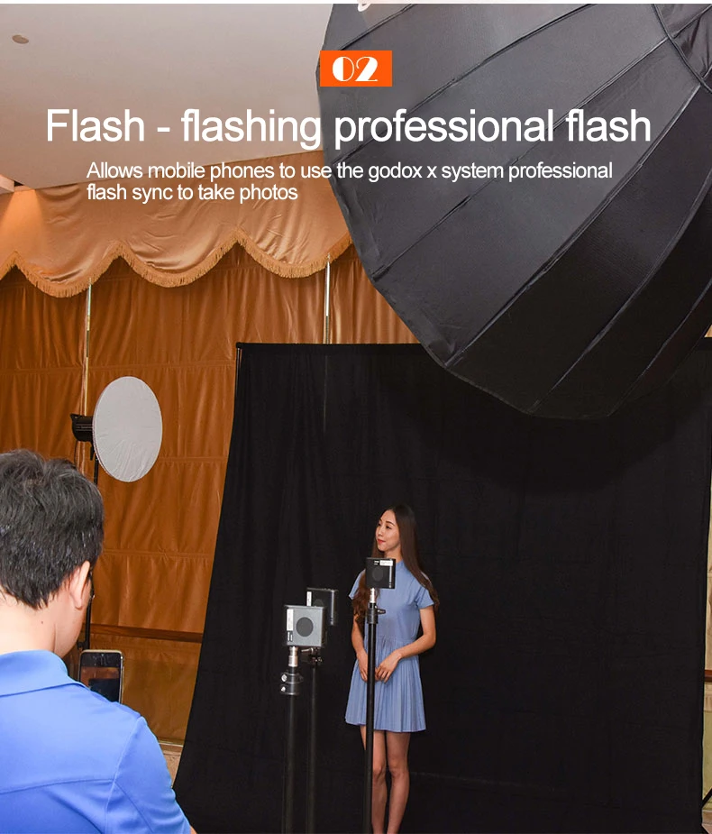 Pro Godox A1 Flash для смартфонов с 2,4G беспроводной системой ttl Bluetooth триггер с аккумулятором для iPhone 8X7 6S Plus ios