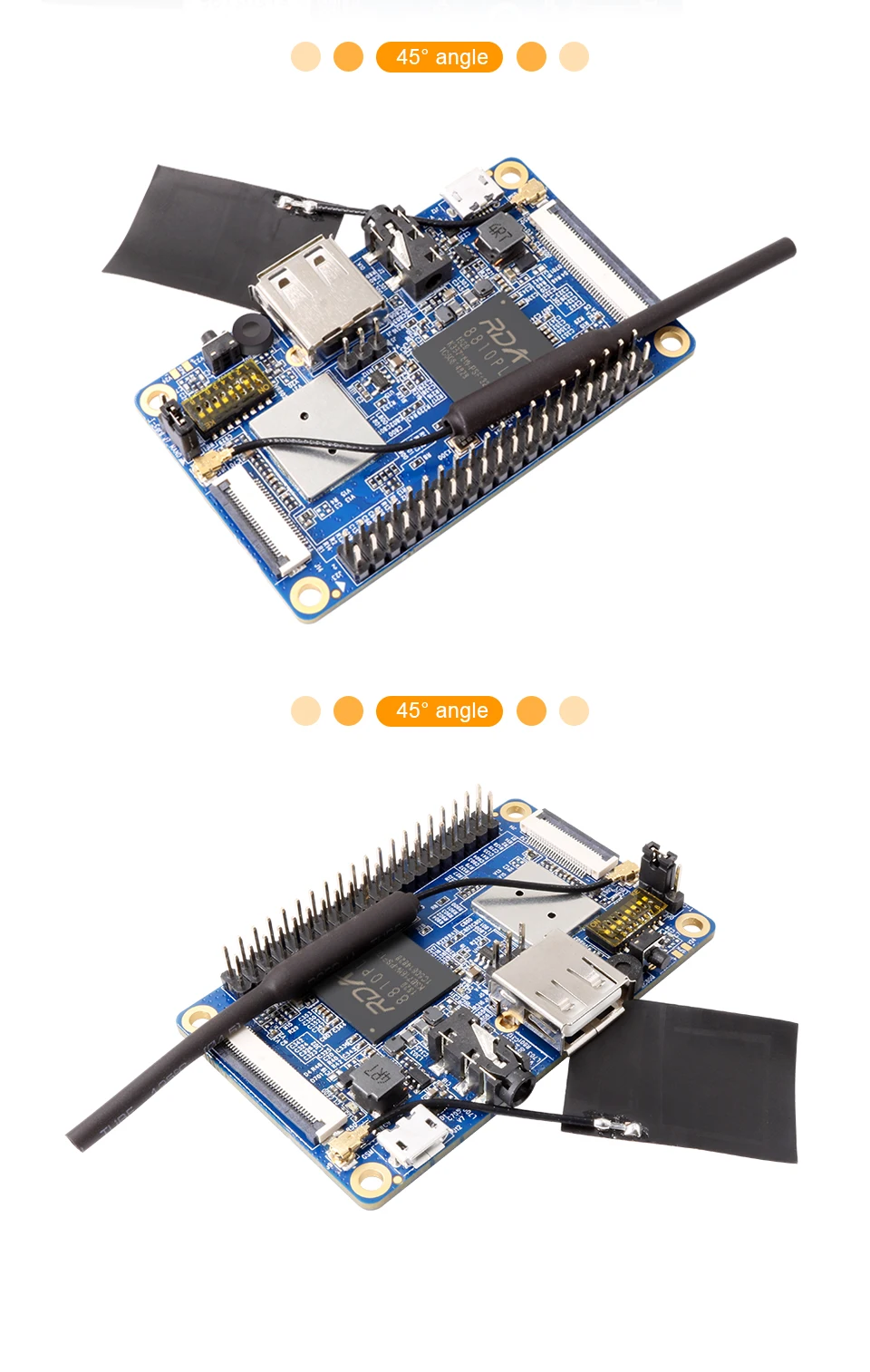 Оранжевый Pi 2G-IOT ARM Cortex-A5 32 бит Bluetooth, поддержка ubuntu linux и android mini PC за Raspberry Pi 2