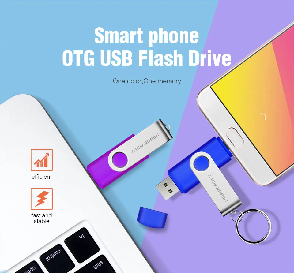 Usb флеш-накопитель Moweek otg, 4 ГБ, 8 ГБ, 16 ГБ, флеш-накопитель, 32 ГБ, 64 ГБ, для мобильного телефона android, usb 2,0, флеш-карта памяти, usb флешка