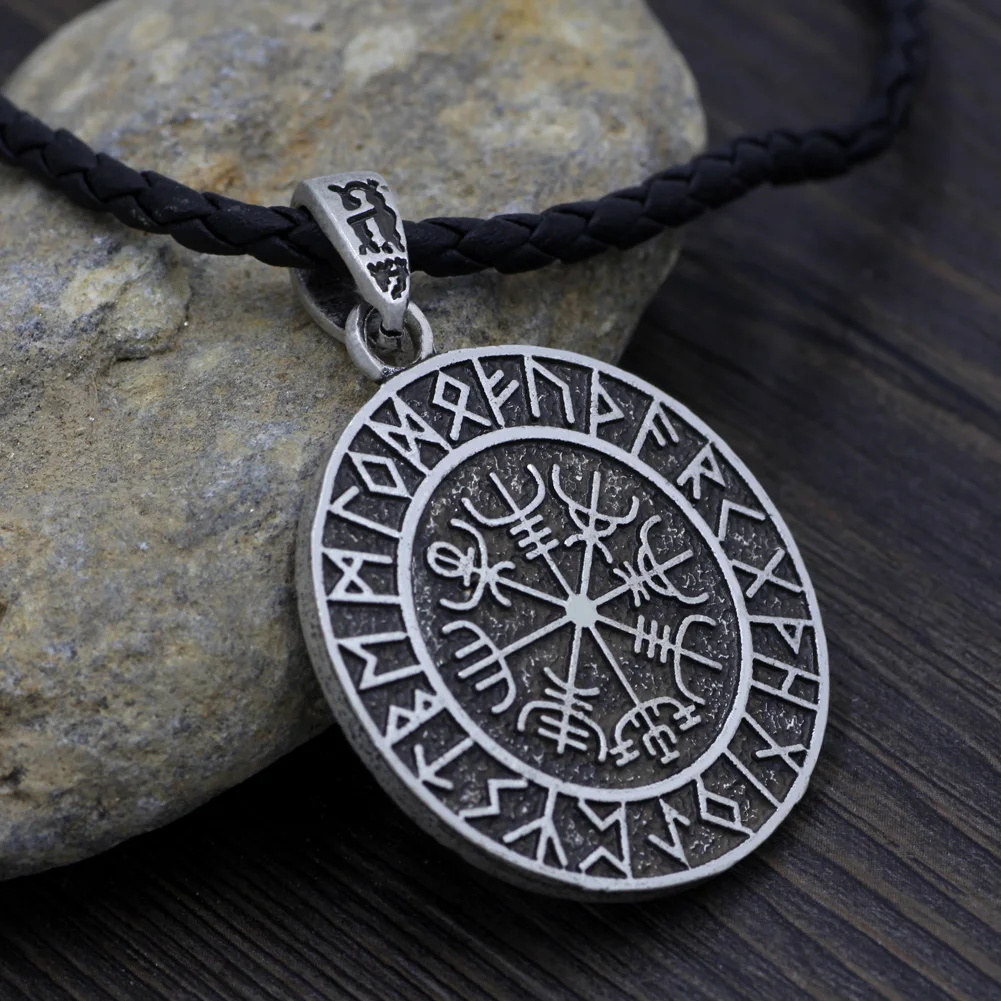 Youe shone Old Norse Helm of Awe AEGISHJALMUR скандинавский символ Viking ожерелье с подвеской в форме