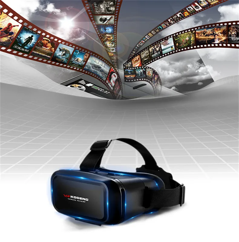 K2 маска для глаз Смарт VR В 3D очки виртуальной реальности игры кино подходит для 4,7 до 6,2 дюймов мобильного телефона