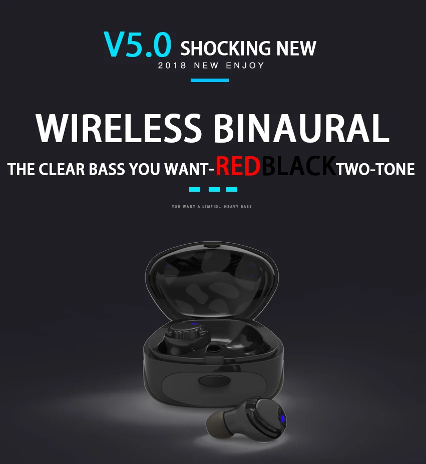 T7 беспроводные наушники Bluetooth наушники True Bluetooth 5,0 наушники-вкладыши с микрофоном