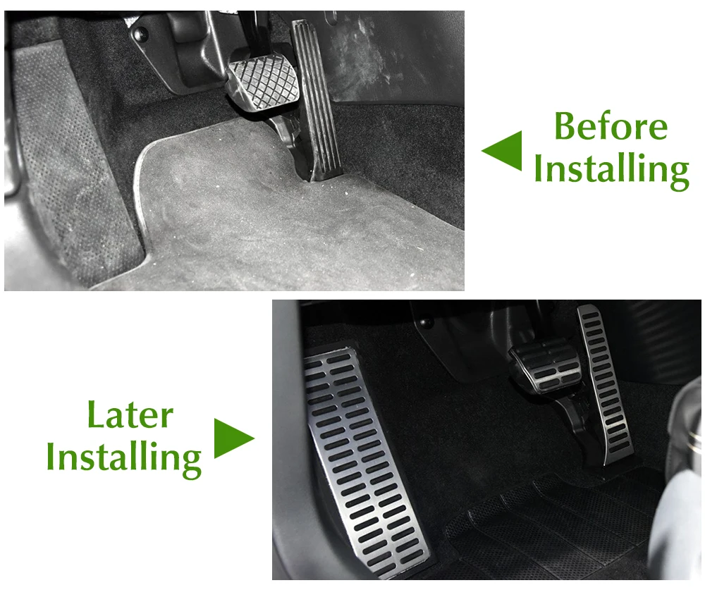 Автоматическая/ручная педаль DSG AT/MT из нержавеющей стали с подставкой для ног +