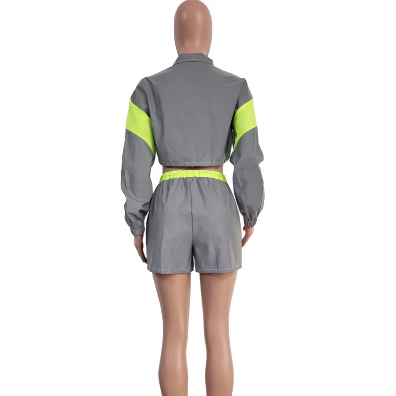 Комплект одежды больших размеров кардиган укороченный топ и шорты сексуальные