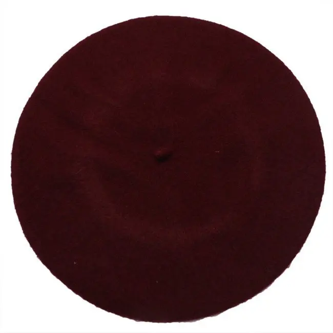 wine red Осенняя женская обувь зима мягкая теплая шерсть Классический береты Войлок французский шапочки художника Tam мешковатые шапки Лыжные шапки IU654134 - Цвет: wine red