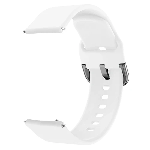 white silver buckle 20 мм силиконовый ремешок для samsung Galaxy Watch Active 42 мм S2 классический ремешок для часов amazfit bip huawei watch 2 браслета S/L Размер - Цвет ремешка: white silver buckle