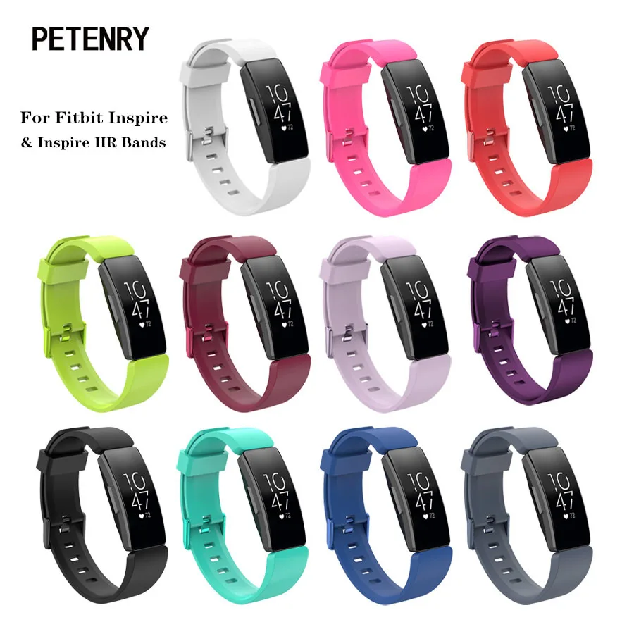Ремешок для Fitbit Inspire HR сменный Силиконовый Браслет Аксессуары Для | Электроника