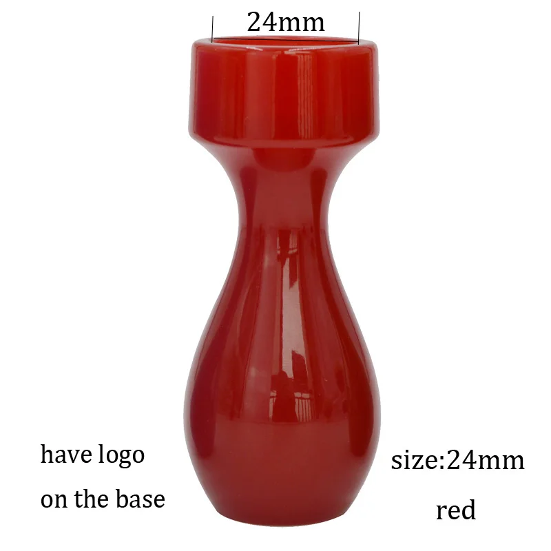 24mmred-withlogo DScosmetic Большая кисть для бритья из смолы, ручка, подходит для 24 мм/26 мм, щетка для волос барсука, инструмент для бритья, сделай сам - Цвет: 24mmred-withlogo