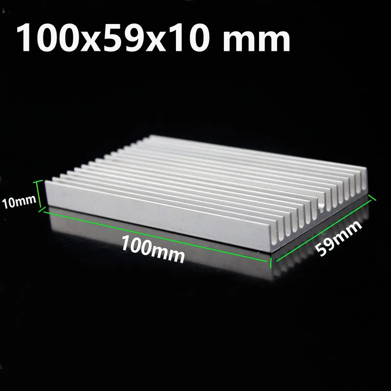 Алюминиевый радиатор Gdstime 100x60x10 мм x 59x10 1 шт.|heatsink radiator|heat sink 100mmheat |