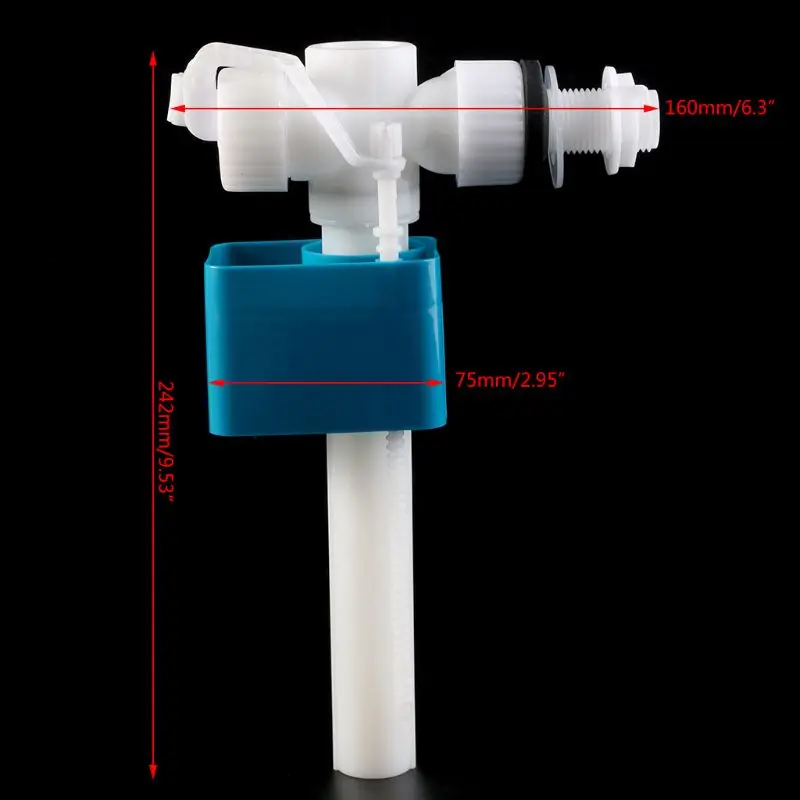 

New Pro Side Entry Inlet Valve 1/2" Connect For Cistern Brass Shank Single Float