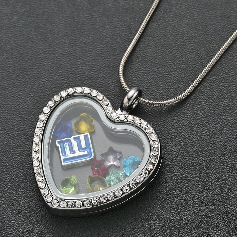 10 шт. полностью Стразы стекло в форме сердца магнитный медальон со змеиной