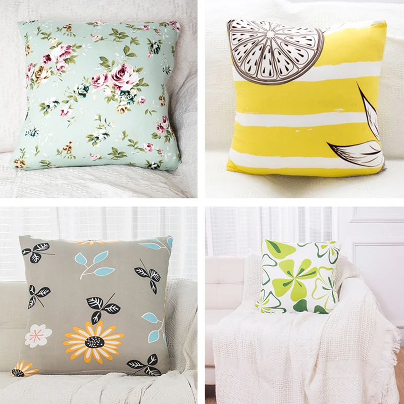 Knitted Cushion Cover Decorative Pillow Case Square 45 * Printed Pillowcase for Home Chair Decor and Car | Дом и сад