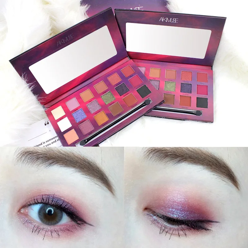 Сияющие матовые тени для век палитра макияжа Блеск длительный Пигмент Тени Sombras