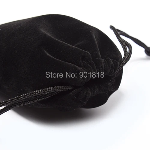 

10pcs/lot 7*9/9*12cm Small Drawstring Black Velvet Jewelry Bag For Gifts Jewelry Pouches Wedding Christmas Bags F1746
