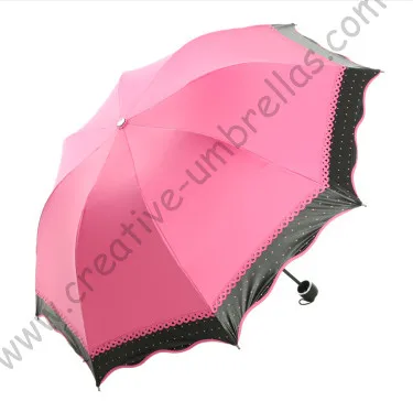 4 шт./лот летние складные мини солнечные зонты 5 слоев черное покрытие анти УФ