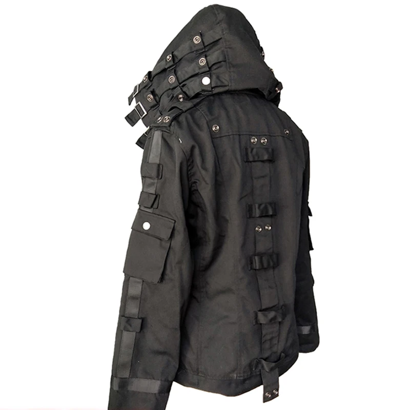 Thin Style Black Игра PUBG Playerunknown's Battlegrounds костюмы для косплея для детей и взрослых пальто с капюшоном куртка черный белый Ghillie костюм одежда унисекс - Цвет: Thin Style Black