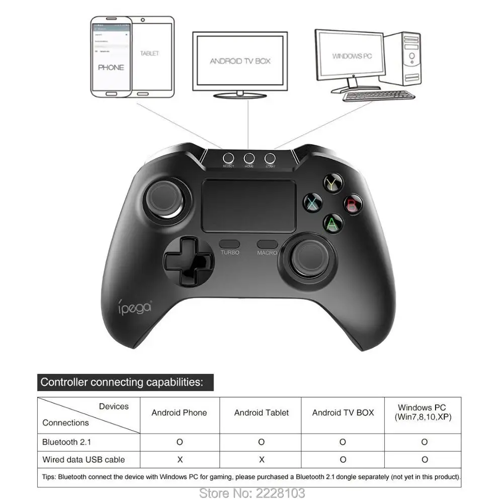 IPega 9069 игровой коврик PG-9069 Bluetooth геймпад Android игровой контроллер с сенсорной панелью джойстик для Android телефона/Pad tv Box