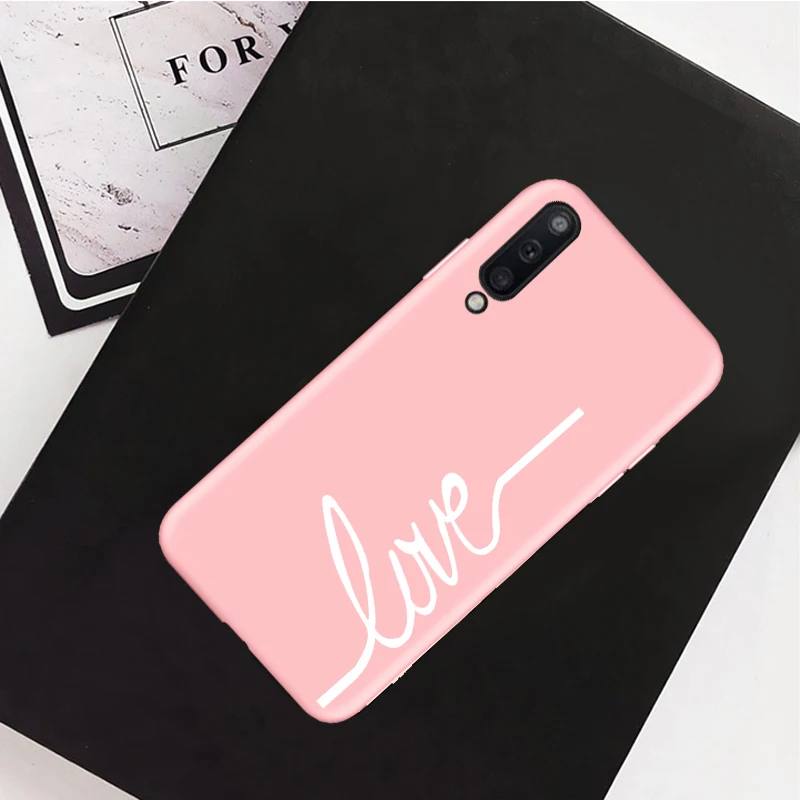 Простой силиконовый чехол для телефона samsung Galaxy A50 A30 A10 A20 A70 A40 A60 M10 M20 M30, Модный чехол из ТПУ с милым сердечком