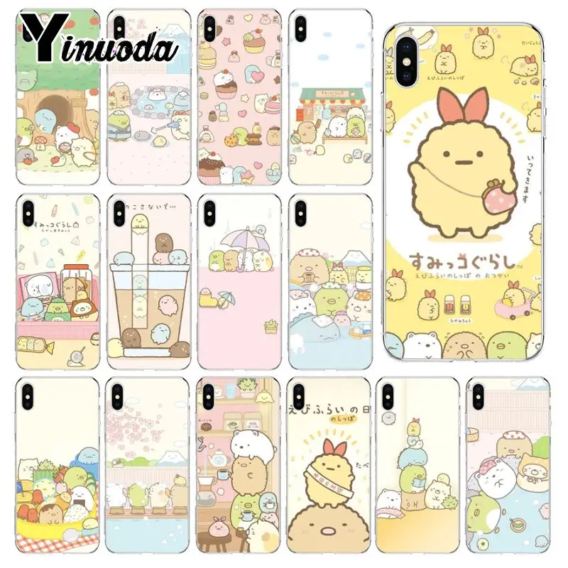 Yinuoda милый sumikko gurashi DIY Окрашенные красивые аксессуары для телефонов Чехол iPhone 5 5Sx 6