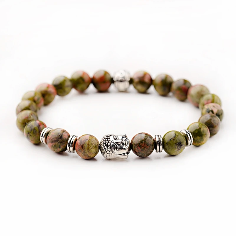 DOUVEI Natural Stone Beads Bracelets Men Buddhist Ethnic Rosary Meditation Male Buddha Bracelet Women Prayer Jewelry Yoga AB071 | Украшения