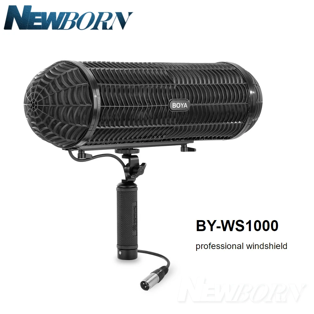 Boya BY-WS1000 микрофоны Blimp лобовое стекло подвеска система для микрофон-пушка для Canon Nikon sony DSLR видеокамера рекордер