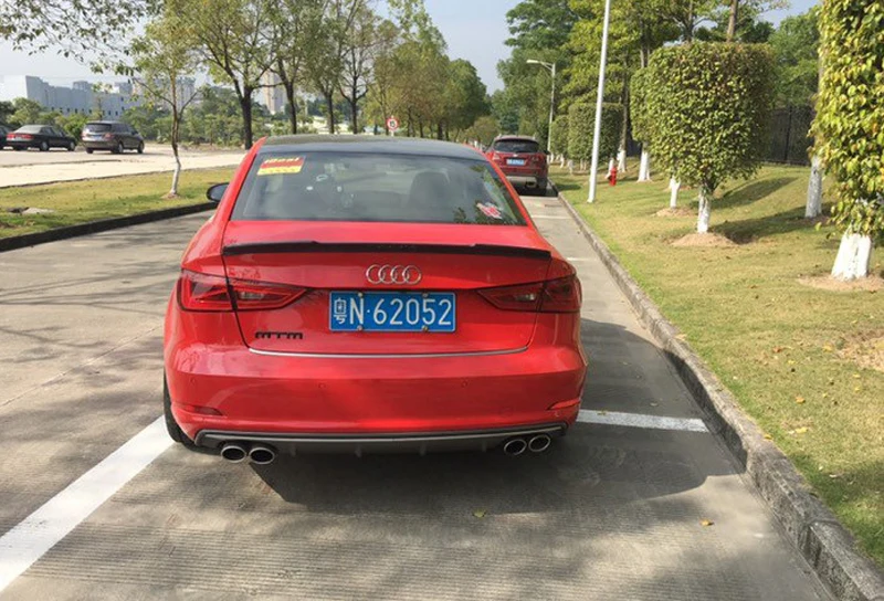 A3 S3 8V задний багажник из углеродного волокна спойлер крыло для Audi A3 S3 8V Sedan- V стиль