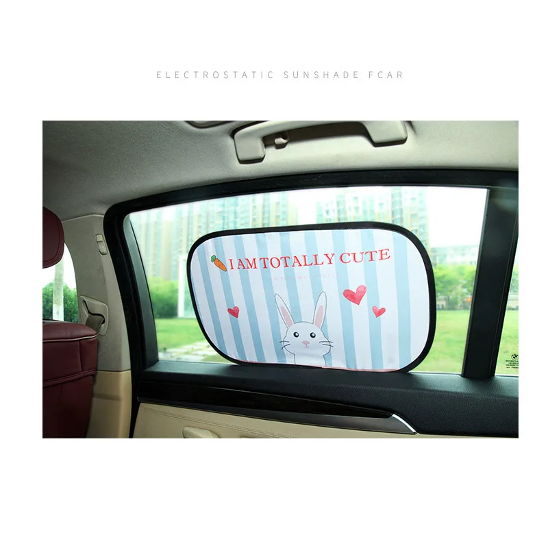 Sunshades Side Window Cute Cartoon Electrostatic Self-adhesive Car Shading Block Visor Children Curtain | Автомобили и мотоциклы