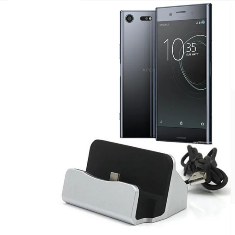 Настольная зарядная док станция с USB кабелем типа C для Sony Xperia XZs Dual / XZ Premium