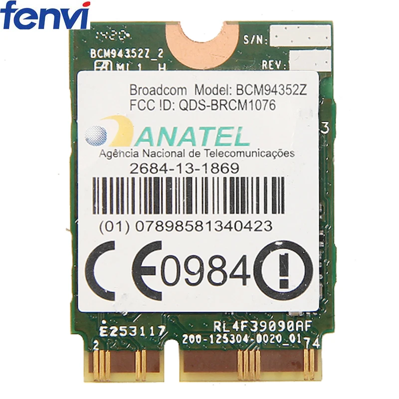 Broadcom BCM94352Z двухдиапазонный беспроводной пт NGFF 802.11ac 867 Мбит/с wifi Bluetooth BT 4 0 карта