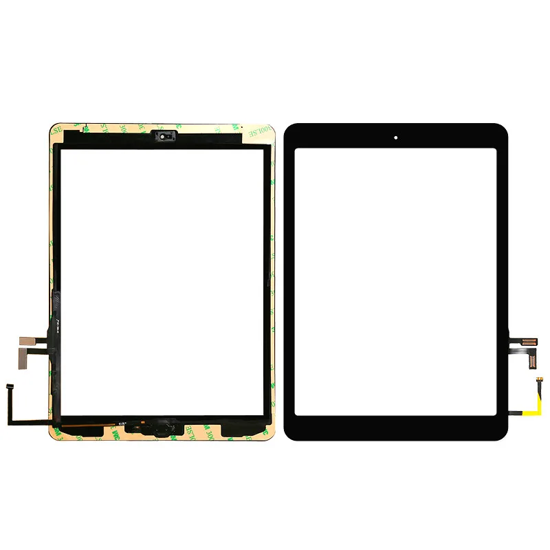 Для iPad 5 Air A1474 A1475 A1476 сенсорный экран замена дигитайзер и клей + домашний flexcable