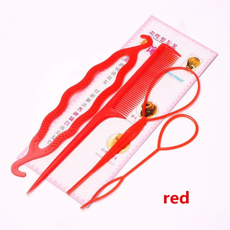 4 шт., пластиковые накладные волосы, стильные инструменты для плетения волос, новинка, волшебный хвостик, хвост, пучок для волос, заколки для женщин, девушек, прически