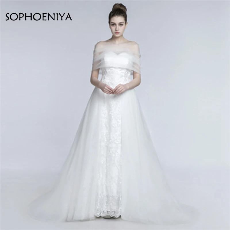 

Fashion Vestido de noiva Wedding dress Off the Shoulder Lace Appliques Mermaid Wedding dresses Robe de mariee
