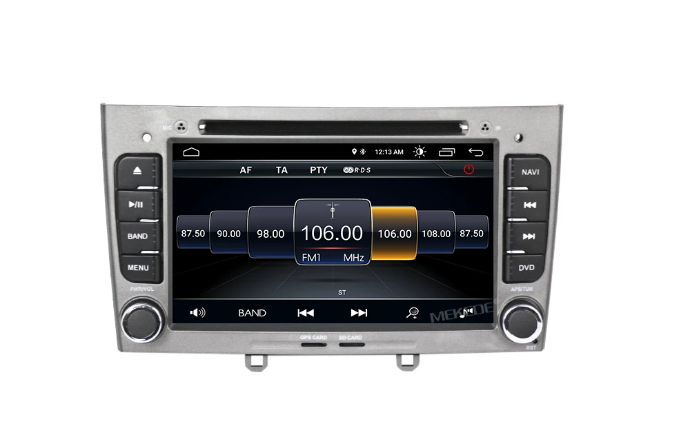 HD 1024x600 Android 8,1 7 дюймов Автомобильный DVD мультимедиа для peugeot 308 408 с wifi радио gps навигация 8G карта