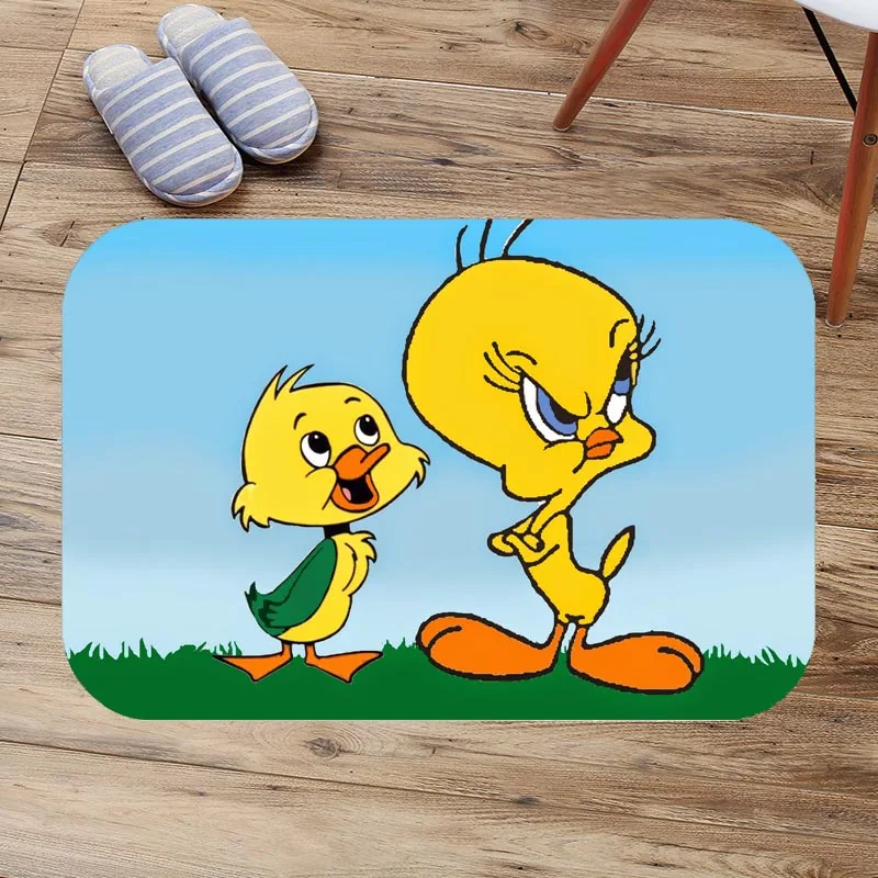 Коврик для ванной twety Bird противоскользящий замшевый коврик моющийся туалета