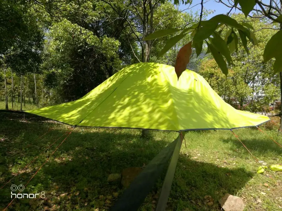 Light Green Flytop 2 человек Высокое качество Новое поступление алюминиевый полюс Водонепроницаемый Сверхлегкий подвесное Дерево Висячие палатки баррака - Цвет: Light Green