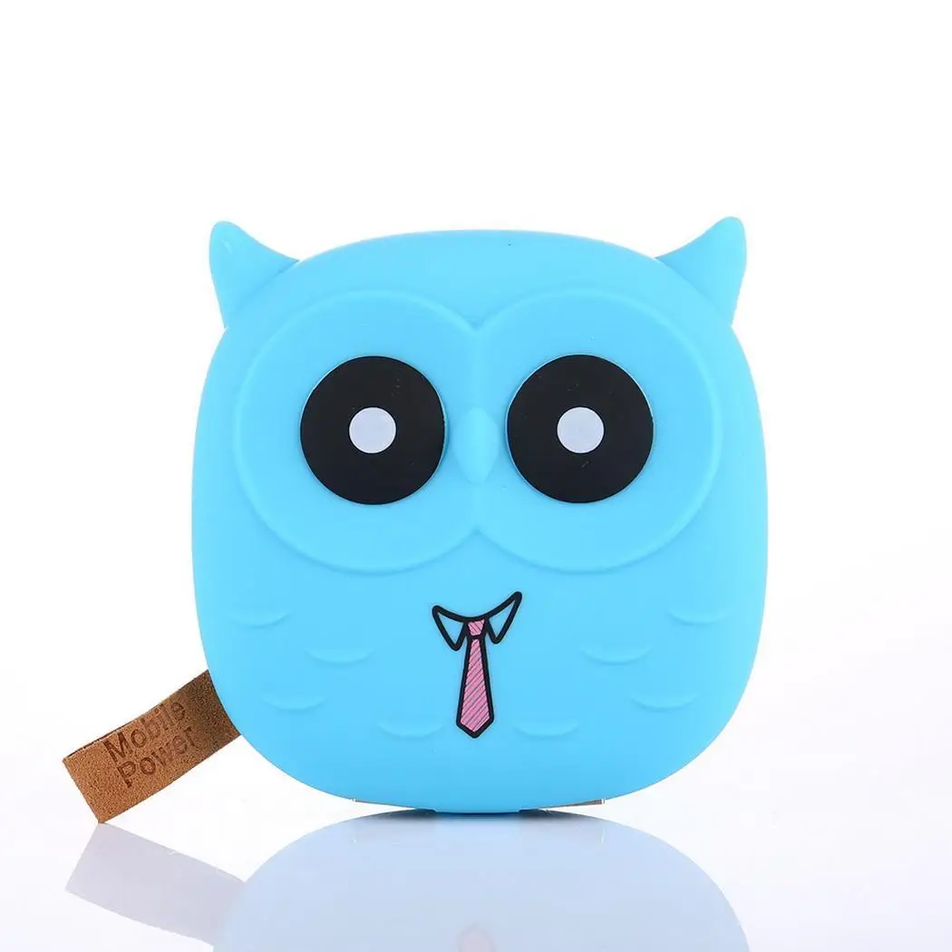 Логотип 12000 mAh Мощность банк Смешные Мультяшные смайлы животного внешний