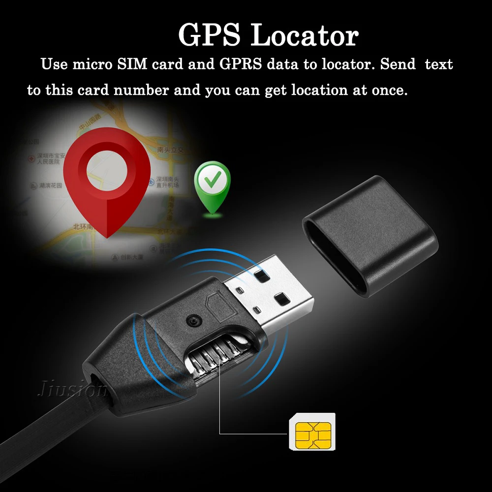 Автомобильный GPS трекер активности автомобильный локатор USB кабель GSM GPRS зарядное