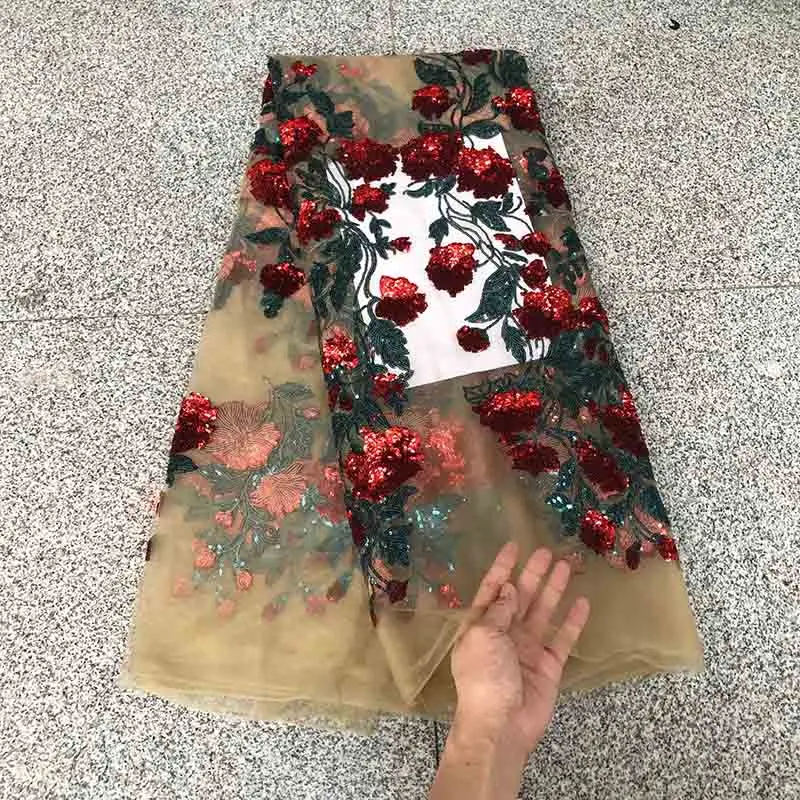 As picture 2 Австрия BZ африканский кружево ткань высокое качество Базен Riche Getzner последние Brocade для мужчин/женская одежда 5 ярдов - Цвет: As picture 2