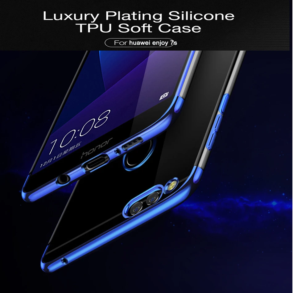 Покрытие прозрачный чехол для huawei P Smart case Slim Fit Прозрачный Силикон Ясно Мягкая