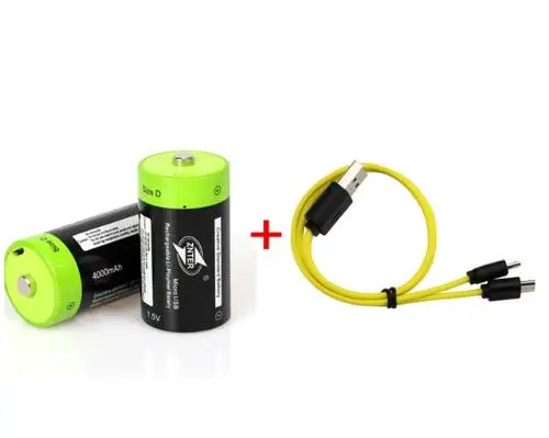 Красный ZNTER 1,5 V 4000mAh батарея микро USB перезаряжаемые батареи D Lipo LR20 батарея для RC камеры Дрон аксессуары Прямая поставка - Цвет: Красный