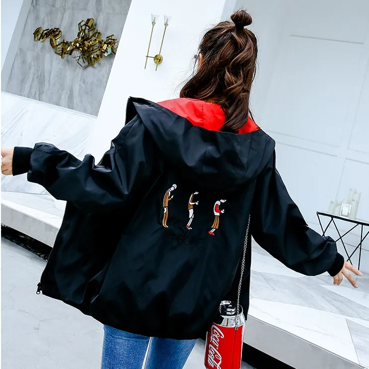 Двухсторонняя куртка женские демисезонные пальто новинка 2021 Корейская
