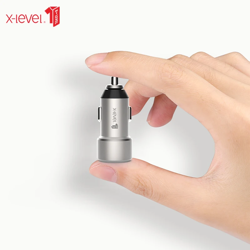 X-Level Dual Usb Quick Charge QC 3,0 Автомобильное зарядное устройство со светодиодом дисплей 5 в 3.4A 2 порта Usb быстрое автомобильное зарядное устройство для samsung iPhone huawei
