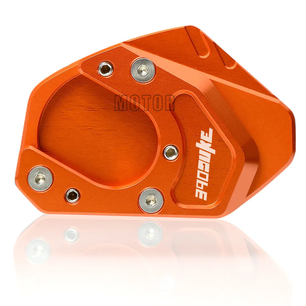 Logo For 390Duke-A Для KTM 390 Duke 2013- 390 Duke мотоцикл подножка сбоку подставка увеличитель расширение пластина поддержка - Цвет: Logo For 390Duke-A