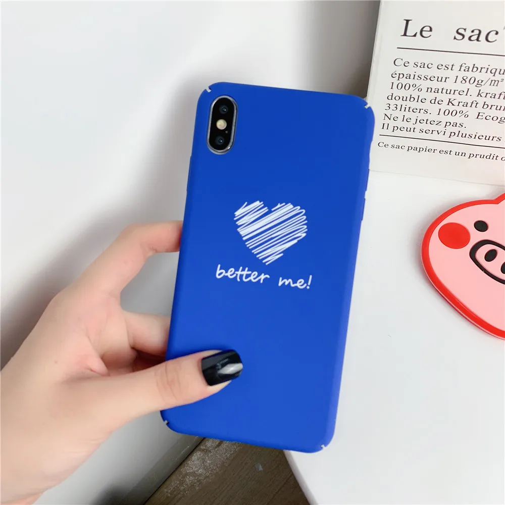 KISSCASE простой чехол для Samsung Galaxy A70 A50 A30 A60 A40 A90 A80 Love Heart подходит A3 A9 A7 A8 2018 2017 |